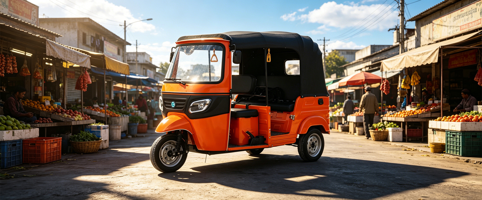 Electric tricycle car